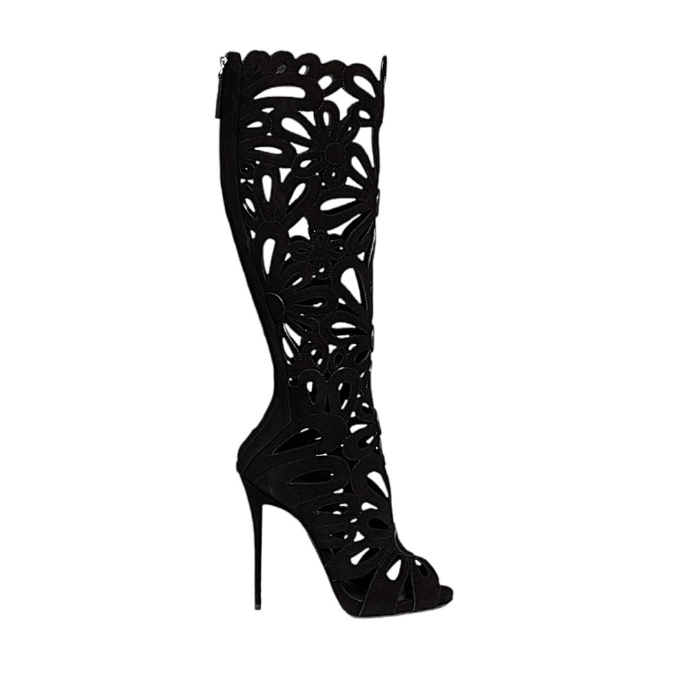 NWT Giuseppe Zanotti Coline Floral Cutout Boots - Picture 4 of 10